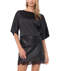 Vince Camuto Women's Boat Neck 3/4-Sleeve Top