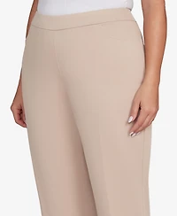 Alfred Dunner Plus Size Saratoga Springs Side Seam Pocket Average Length Twill Pants
