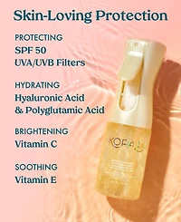Kopari Beauty Golden Sunglaze Sheer Body Mist Sunscreen Spf 50