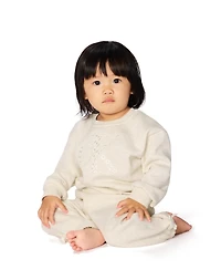 Calvin Klein Baby Girls 2-Piece Fleece Sweatshirt and Pant Set