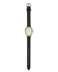 Ettika Timeless Texture Gold Plated Leather Watch