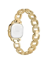 Ettika Classic Square Gold Plated Bracelet Watch, 70-110mm