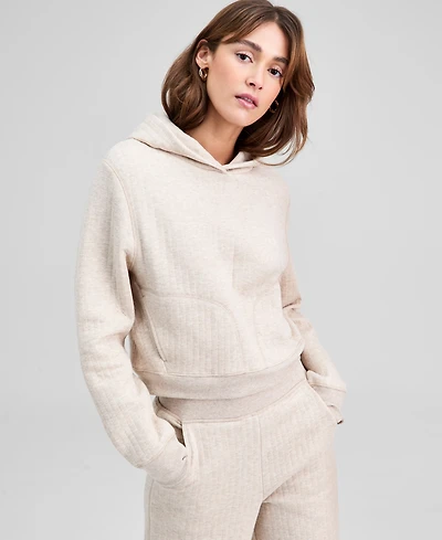 And Now This Women's Quilted Pullover Lounge Hoodie, Macy's Exclusive