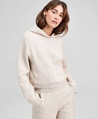 Now This Womens Quilted Pullover Lounge Hoodie Macys Exclusive