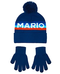 Super Mario Boys 2-Piece Hat and Gloves Set