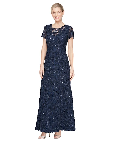 Alex Evenings Petite Soutch A-Line Dress