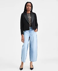 Bar Iii Women's Open Front Tuxedo Jacket, Macy's Exclusive