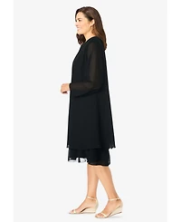 Woman Within Women's 2-Piece Jacket Dress