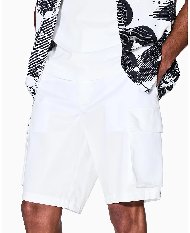A|X Armani Exchange Men's Cotton Twill Cargo Shorts