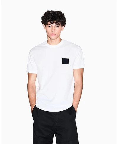 A|X Armani Exchange Men's Grid Box Top Chest T-Shirt