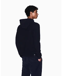 A|X Armani Exchange Men's Waffle Knit Hoodie Sweater