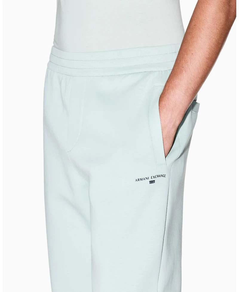 A|X Armani Exchange Men's Scrunch Bottom Fleece Jogger