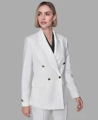 Karl Lagerfeld Paris Women's Long-Sleeve Double Breasted Blazer