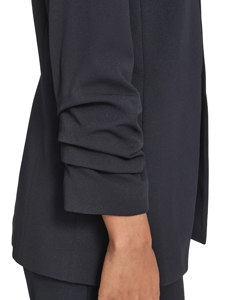 Calvin Klein Women's Scuba Crepe Long Sleeve Jacket