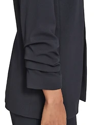 Calvin Klein Women's Scuba Crepe Long Sleeve Jacket