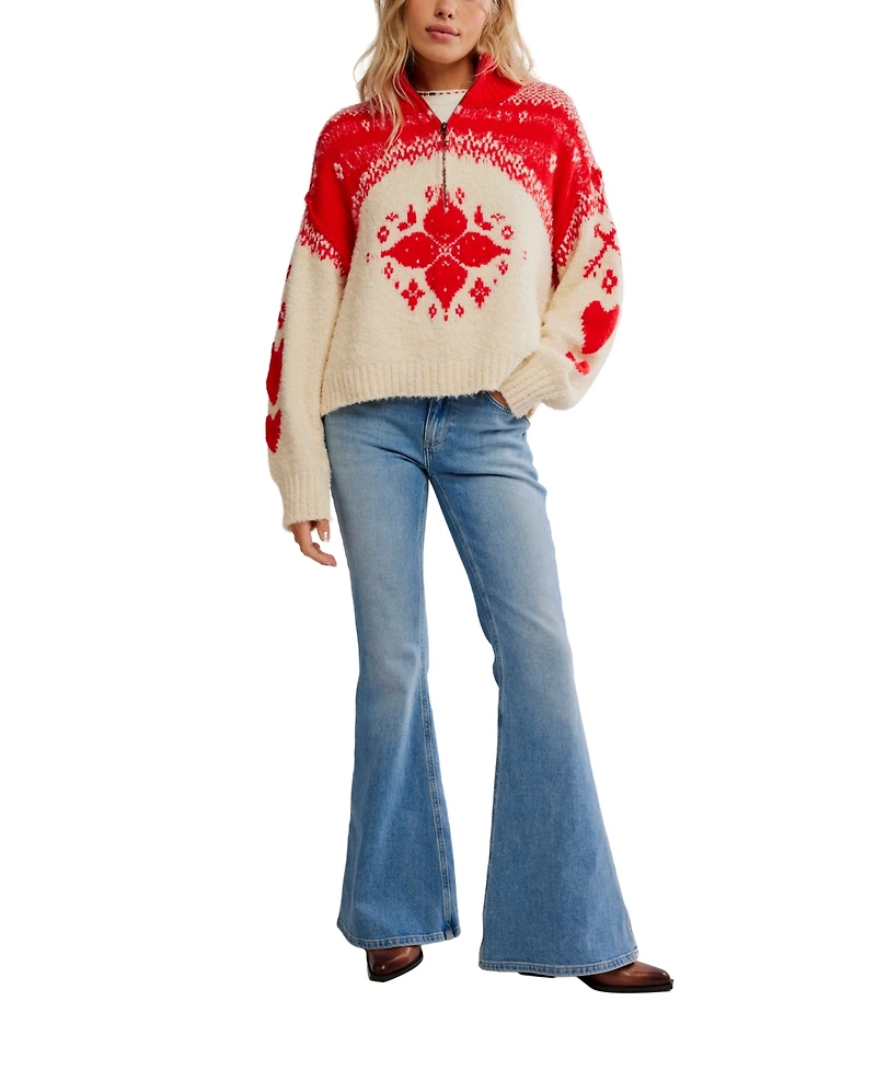 Free People Women's Mythical Long-Sleeve Turtle Neck Sweater