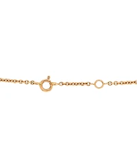 Pre-Owned HERMES Double Chaine d'Ancre Baguette Cut Pendant Necklace