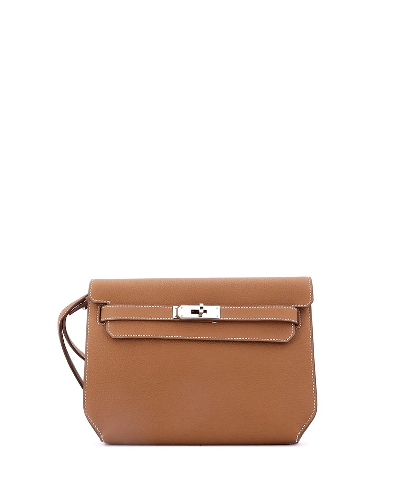 Pre-Owned Hermes 25 Kelly Depeches Pouch Togo