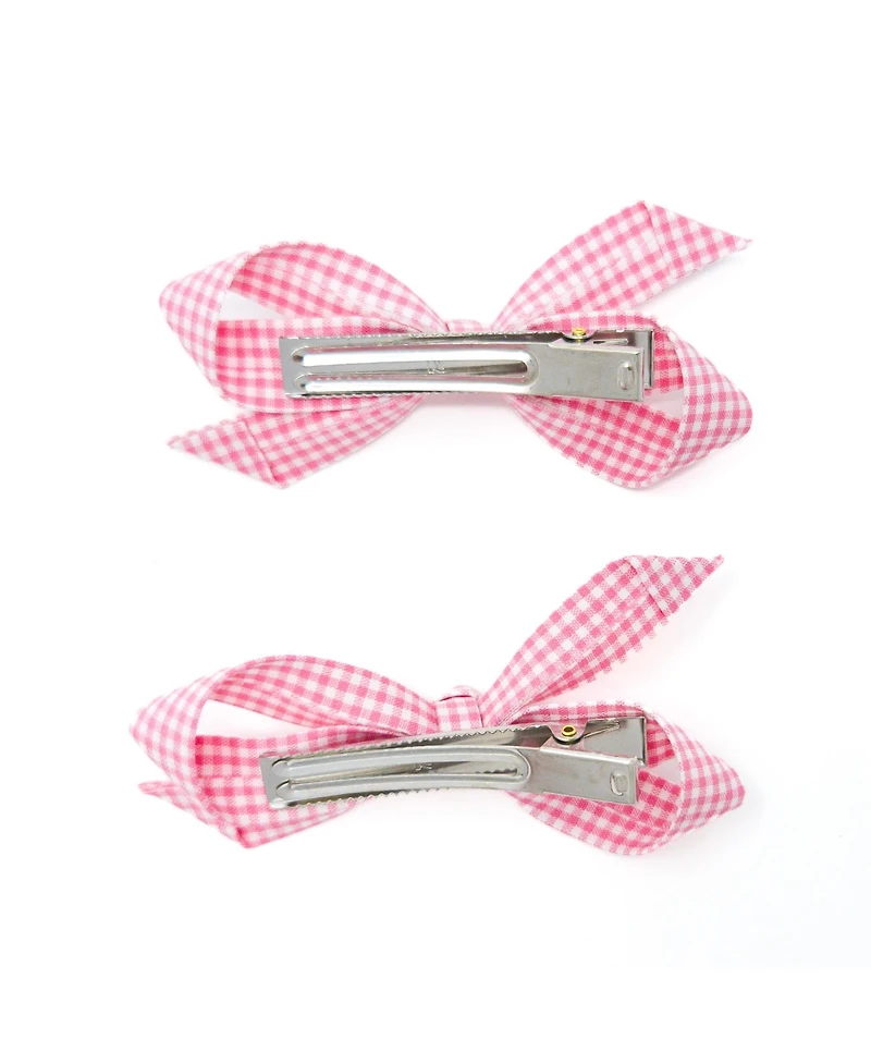 Puttisu Girls 2pc Bow Clip Set