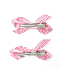 Puttisu Girls 2pc Bow Clip Set