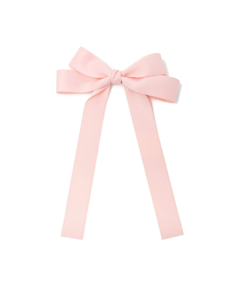 Puttisu Classic Long Ribbon Bow Clip