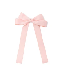 Puttisu Classic Long Ribbon Bow Clip