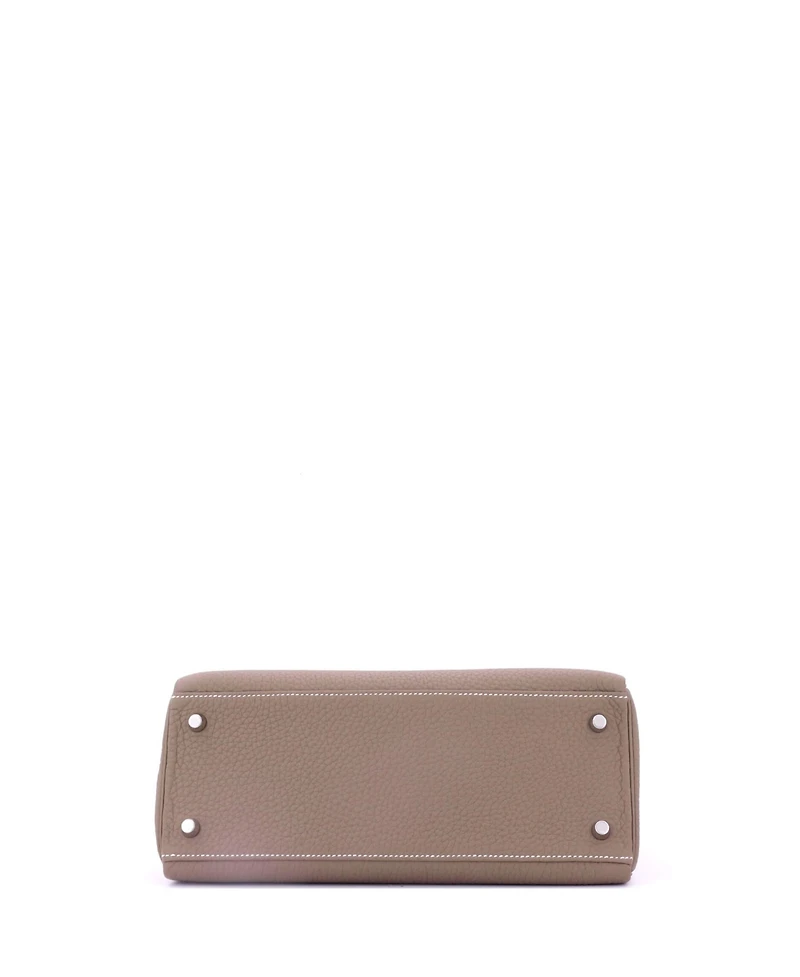 Pre-Owned Hermes Kelly Handbag Togo with Palladium Hardware