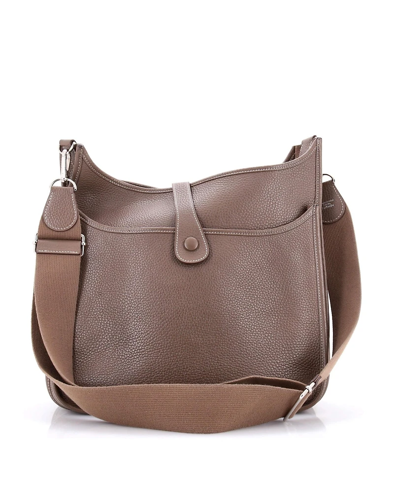 Pre-Owned Hermes Gm Evelyne Bag Gen Iii Clemence