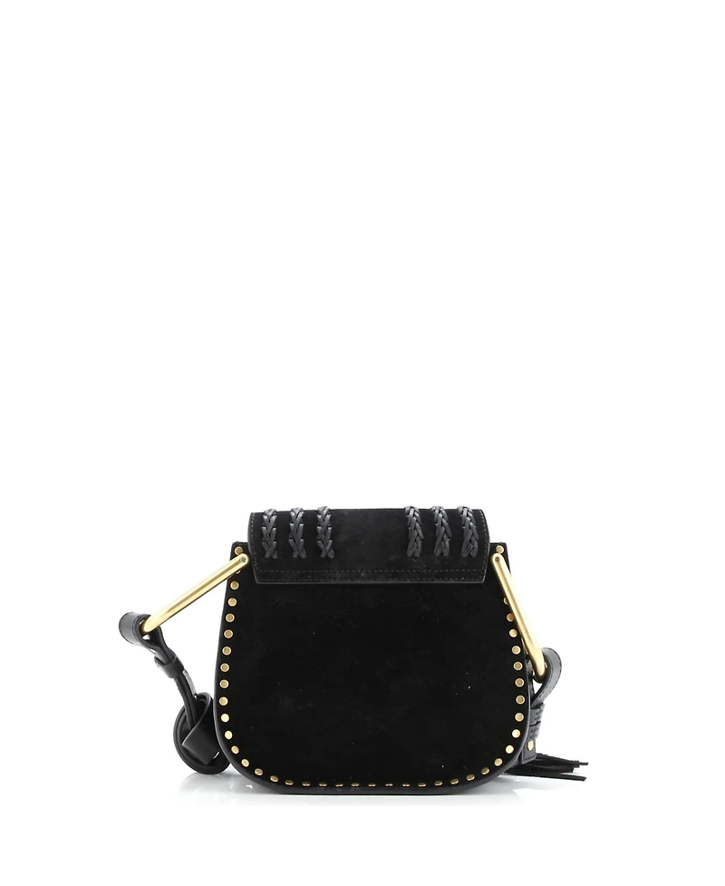 Pre-Owned Chloe Mini Hudson Handbag Whipstitch Suede