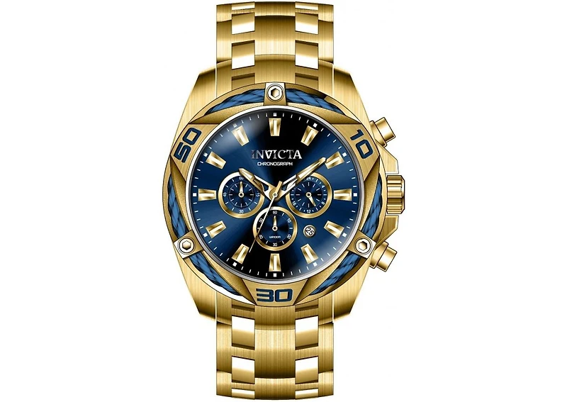 Invicta Men's 34120 Bolt Quartz Chronograph Blue Dial Watch