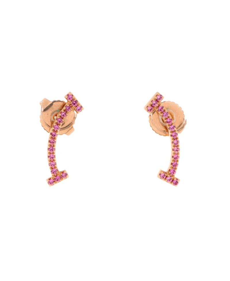 Pre-Owned Tiffany & Co T Smile Stud Earrings