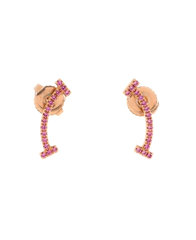 Pre-Owned Tiffany & Co T Smile Stud Earrings