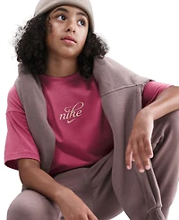Nike Girls 7-16 Sportswear Loose Fit Short-Sleeve T-Shirt