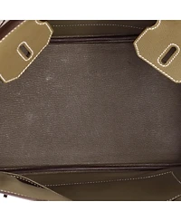 Pre-Owned Hermes Birkin 30 Handbag Grey Epsom with Palladium Hardware