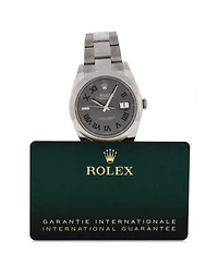 Pre-Owned Rolex Oyster Perpetual Datejust Wimbledon Automatic Watch in Stainless Steel 41mm