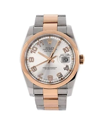 Pre-Owned Rolex Oyster Perpetual Datejust Automatic Watch in Stainless Steel and Rose Gold 36mm