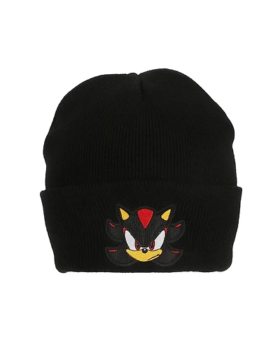 Sonic the Hedgehog Men's Shadow Embroidery Acrylic Knit Standard Cuff Beanie