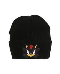 Sonic the Hedgehog Men's Shadow Embroidery Acrylic Knit Standard Cuff Beanie