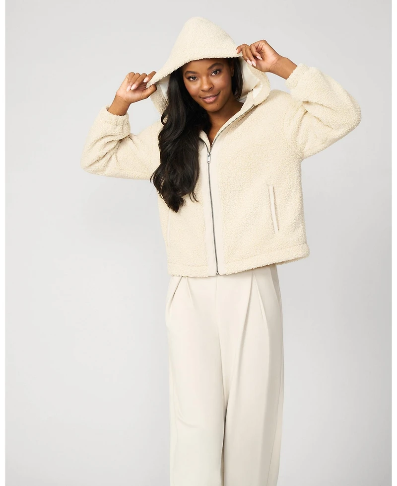 Cable & Gauge Women's Cozy Sherpa Zip Hoodie