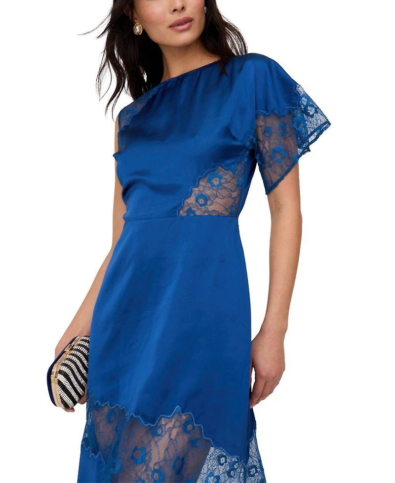 Lily and Lionel London Women's Selma Lace Insert Maxi Dress