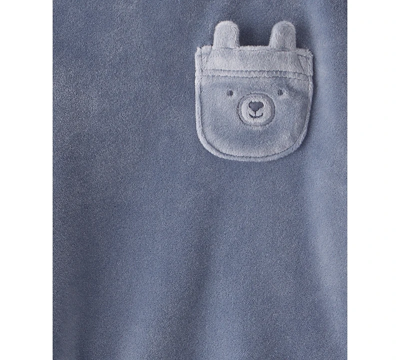 Carter's Baby Boys 2-Piece Bear Velour Sweatshirt and Joggers Set