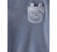 Carter's Baby Boys 2-Piece Bear Velour Sweatshirt and Joggers Set