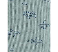 Carter's Baby Boys 3-Piece Airplane Print Long-Sleeve Bodysuit and Pants Set