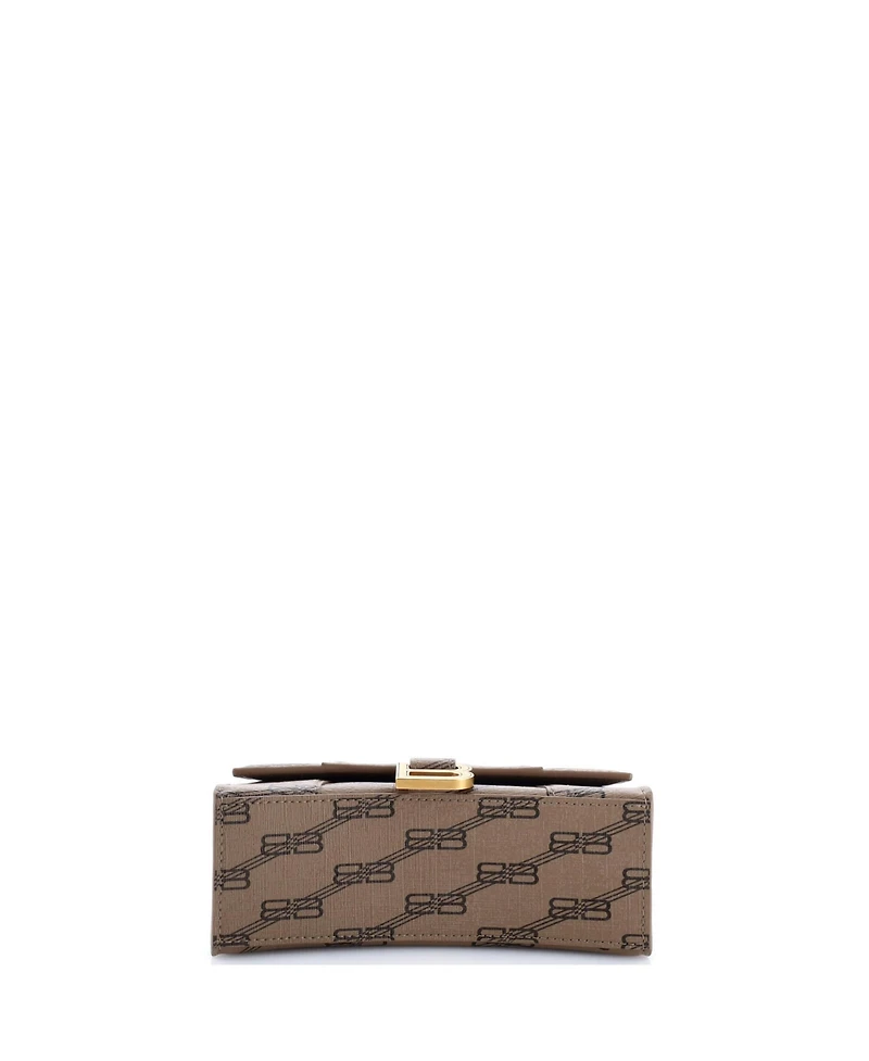 Pre-Owned Balenciaga Xs Hourglass Top Handle Bag Printed Leather