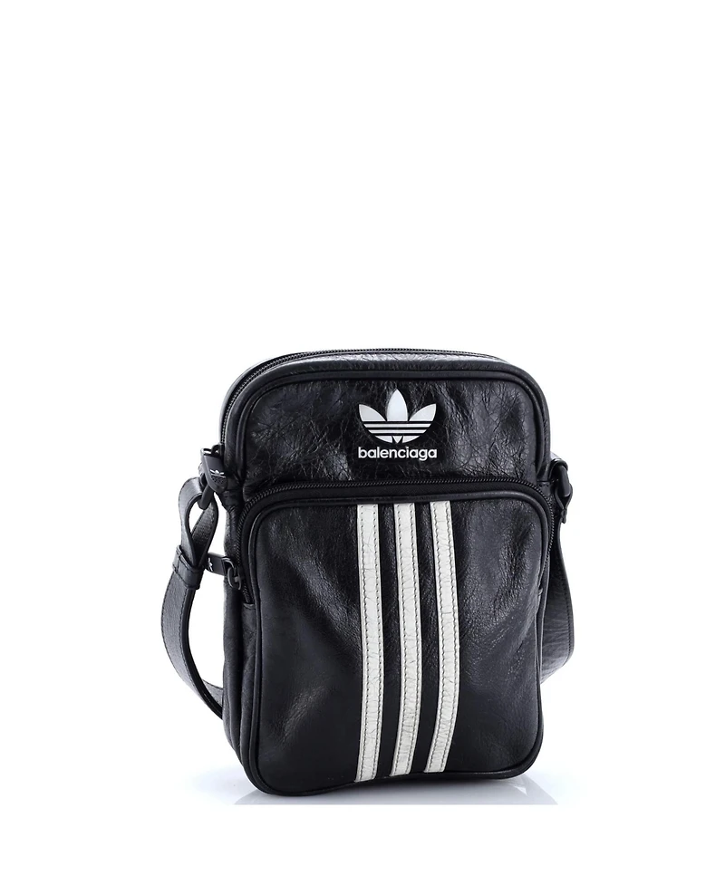 Pre-Owned Balenciaga Small x adidas Agneau Messenger Bag Leather