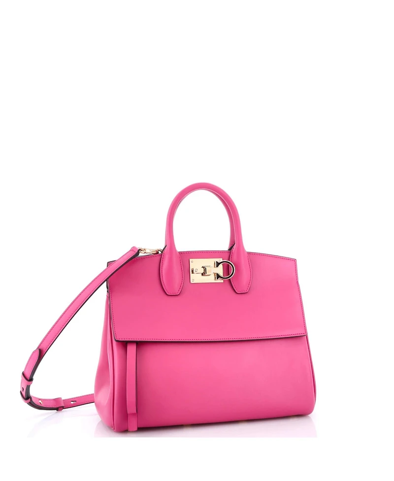 Pre-Owned Salvatore Ferragamo Small Studio Satchel Leather