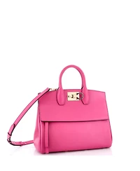 Pre-Owned Salvatore Ferragamo Small Studio Satchel Leather