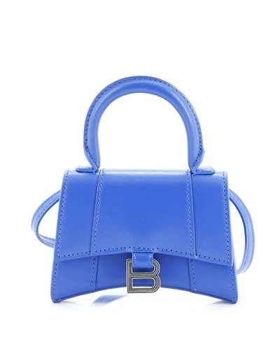 Pre-Owned Balenciaga Mini Hourglass Chain Top Handle Bag Leather