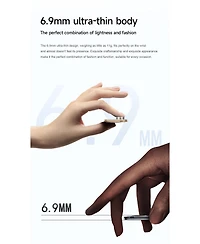 Ruxing Smart Ultra-thin 1.85" Hd Watches Outdoor sports multifunctional With Bluetooth Call, Health Monitoring, IP67 for Women Men