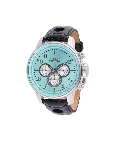 Invicta Men's 45908 S1 Rally Quartz Chronograph Silver, Turquoise, Gunmetal Dial Watch